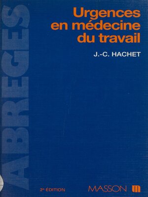 cover image of Urgences en médecine du travail